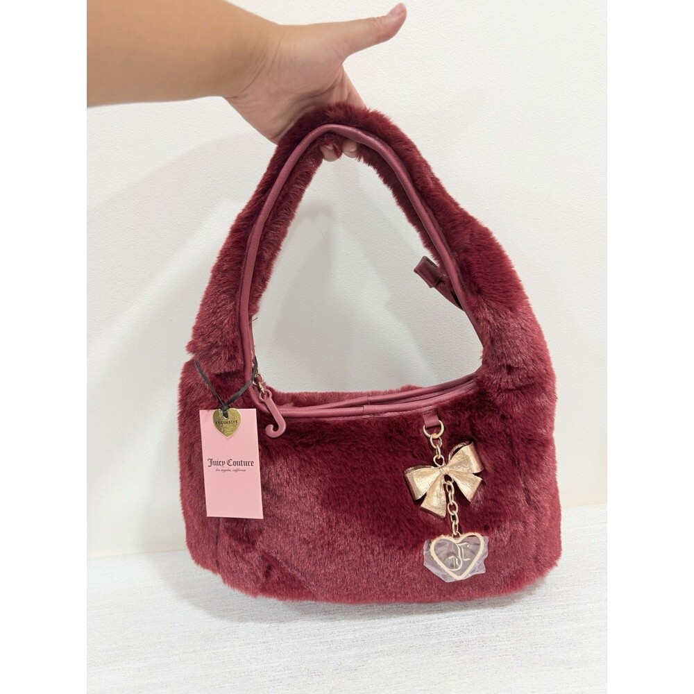 Juicy Couture Soul Sister Cranberry Juice Hobo Shoulder Bag NWT